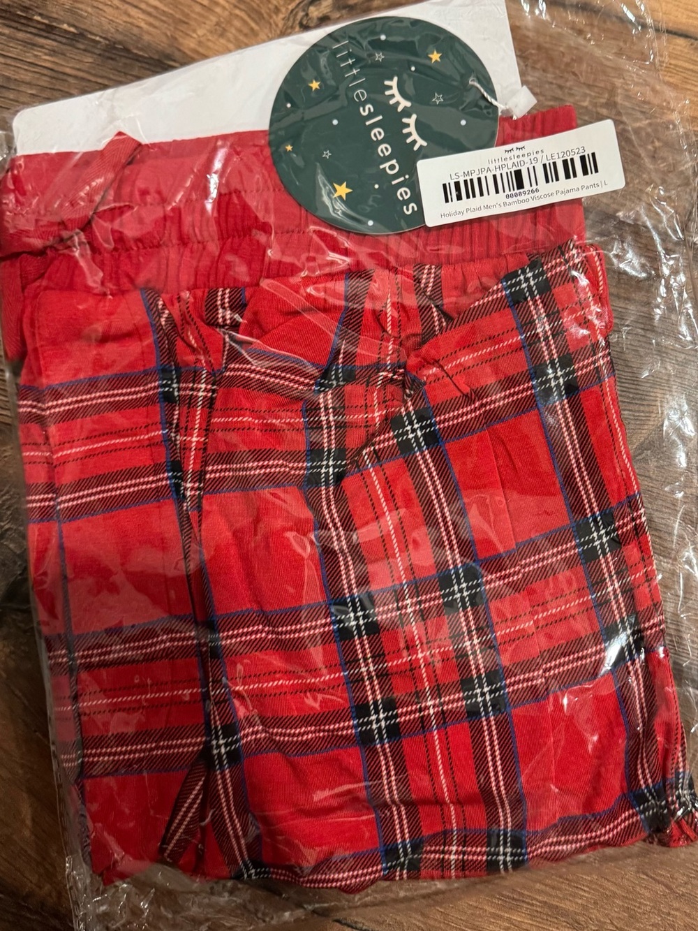 Little Sleepies Plaid Mens Pajama Bottoms
